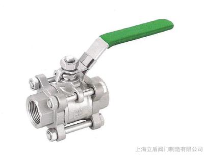 球閥、不銹鋼球閥、三片式內螺紋/承插球閥、廠家直銷圖片_高清圖_細節圖-上海立盾閥門制造 -